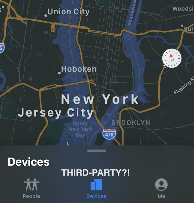 Third-Party Tracking Device Support in Apple Find My App