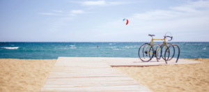 Beach Bicycle with AirTags